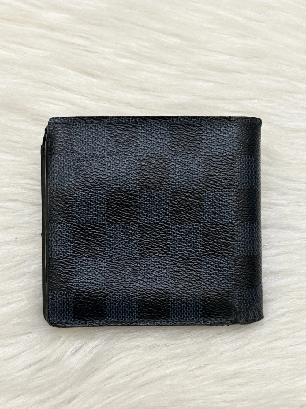 LOUIS VUITTON - COBALT BLUE BLACK DAMIER GRAPHITE BIFOLD WALLET